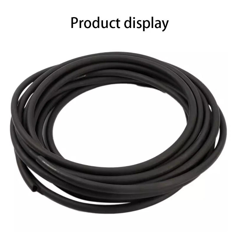 Black Fluorine Rubber Fuel Hose — Petrol & Oil Line Tube 2mm–16mm ID