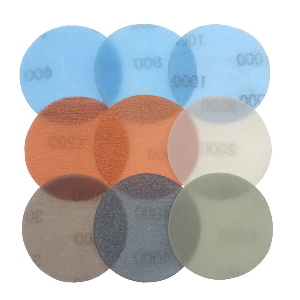 3 Inch 75mm FV Soft Sandpaper Wet And Dry Sanding Discs Polishing 600-5000 Grit