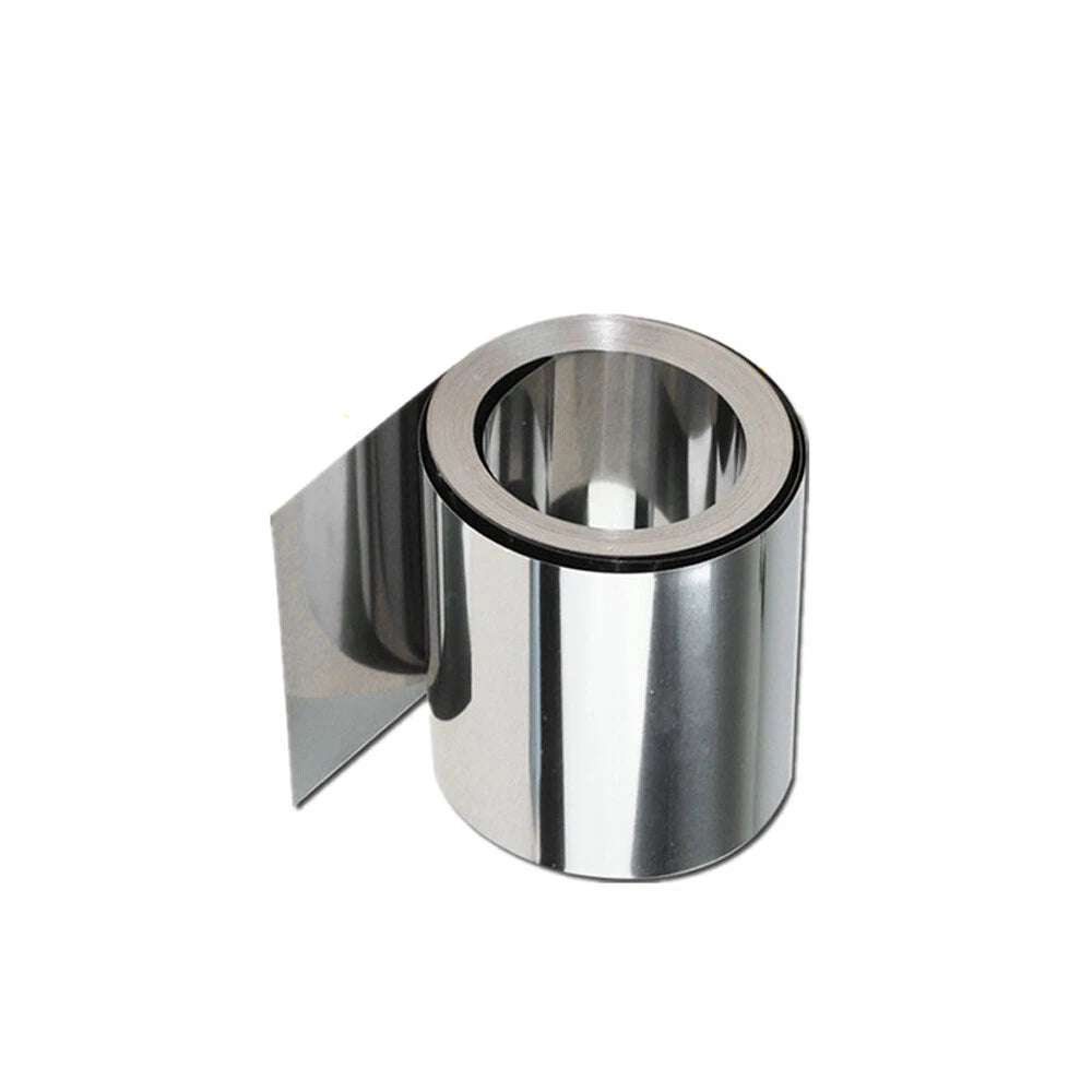 304 Stainless Steel Thin Plate Band Foil Sheet Strip Roll 0.05mm-0.5mm Thickness