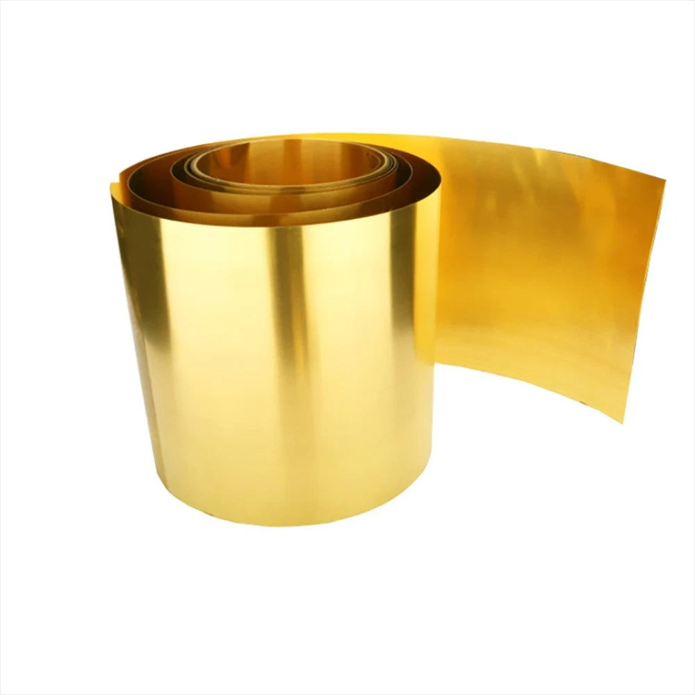 Thin Brass Sheet Strip Roll Metal Foil Shim Plate Thick 0.01mm-1mm Model Making