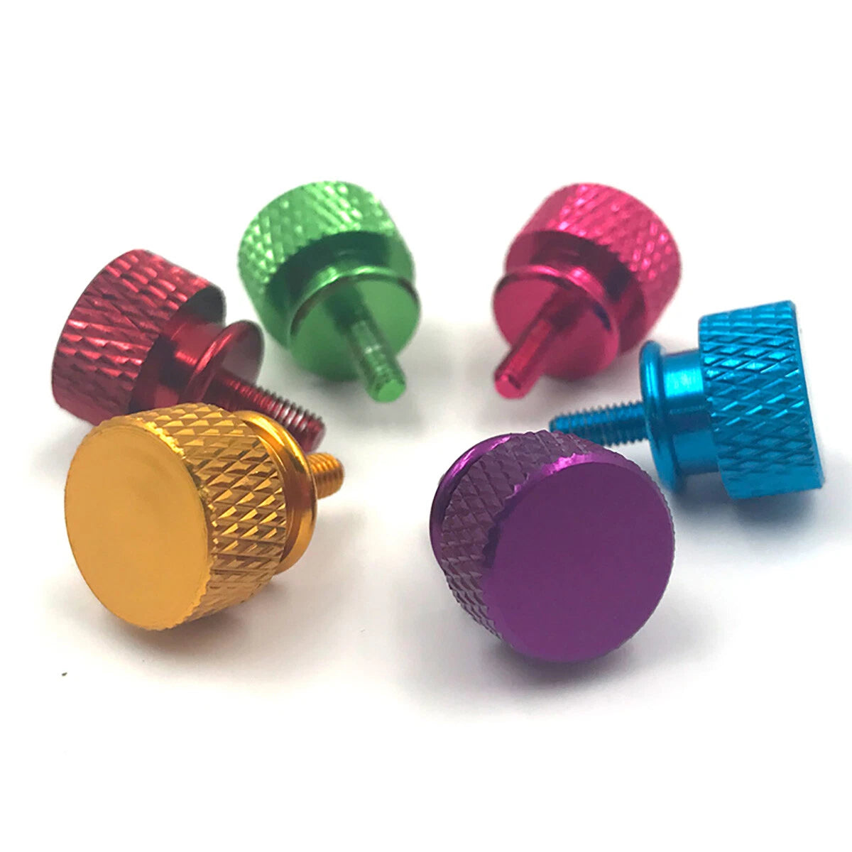 M3 Knurled Thumb Screws – Color Anodized Aluminum Alloy for PC Case Panels