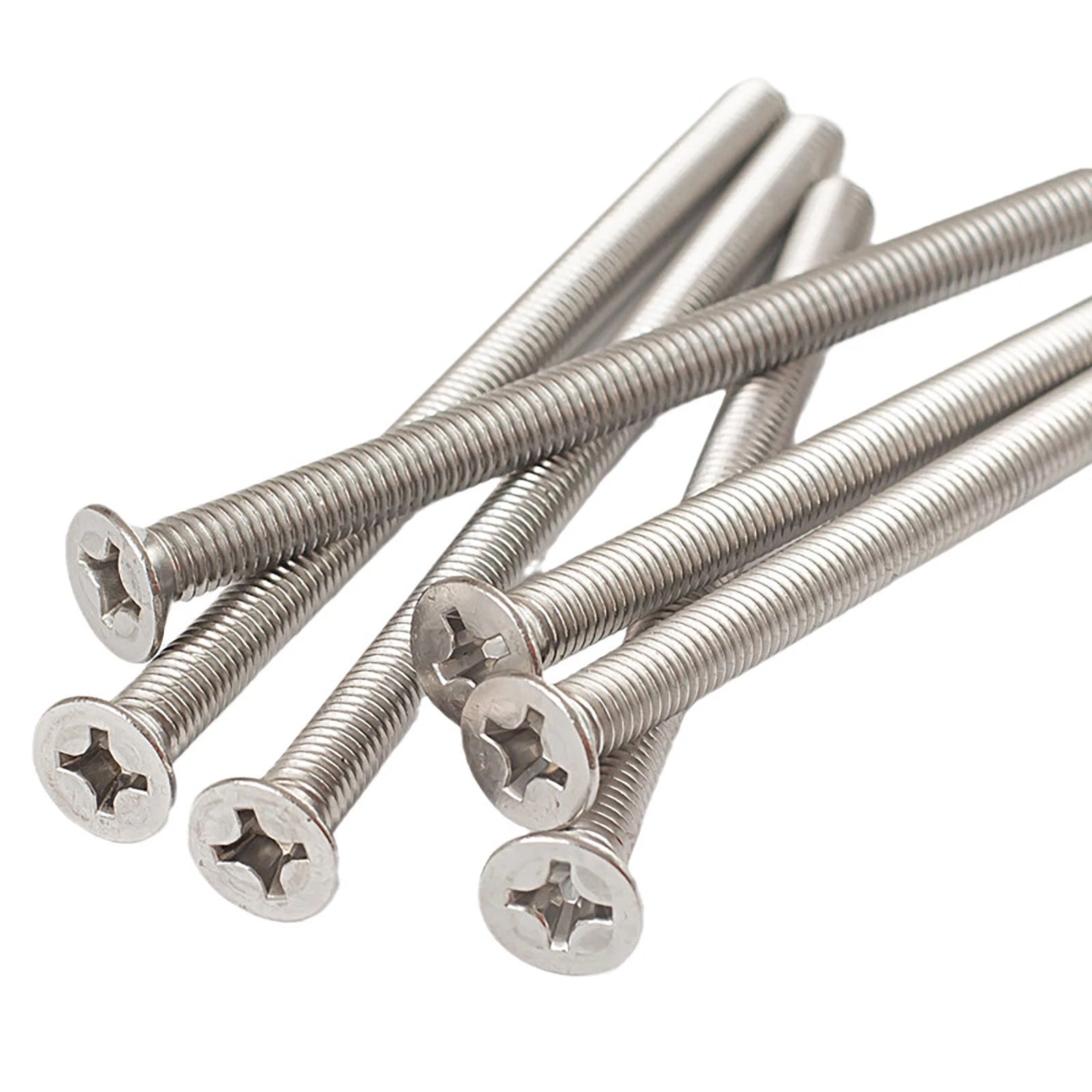 A2 Stainless Steel Countersunk Phillips Machine Screws DIN 965 — Extra Long M2–M12