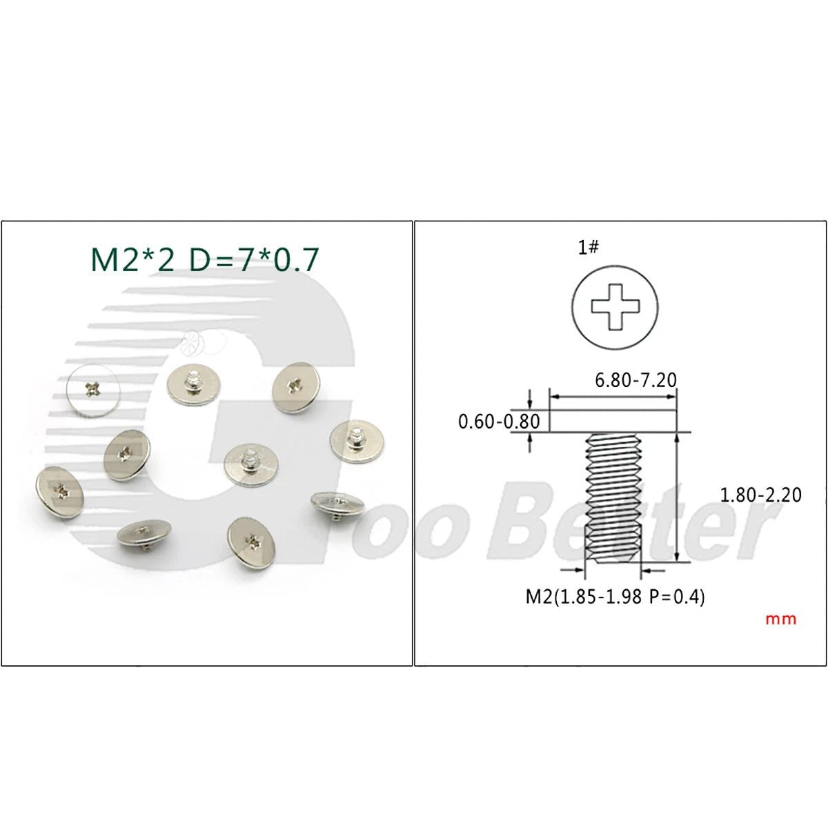 M2 Thin Wafer Head Machine Screws | Ultra - Low - Profile Flat Head | Zinc / Ni / Stainless | 2–21mm - HomeDIYer