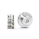 1 Module 15T to 60T Gear Stainless Steels Worm Wheel Gear & Worm Gear Shaft