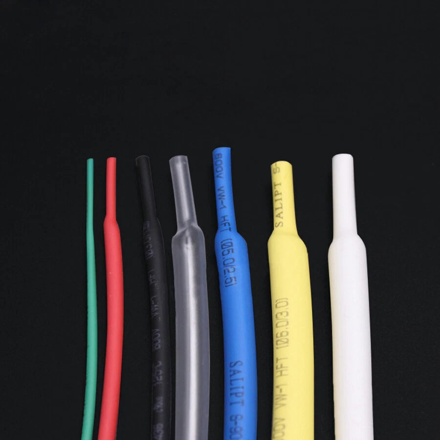 2:1 Heat Shrink Tubing – 0.6mm to 80mm, 7 Colors, 1M per Pack