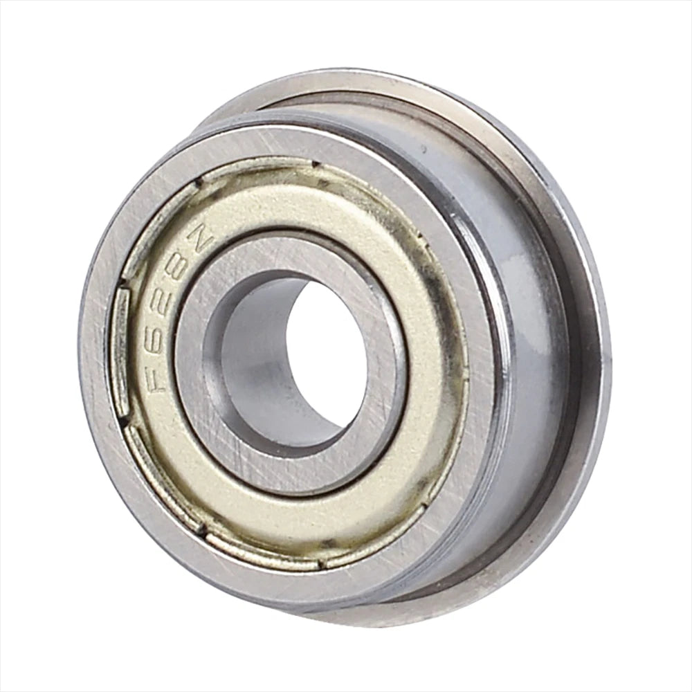 Miniature Metal Flanged Bearings Double Shielded Ball Bearing ZZ Type ID 2mm-8mm