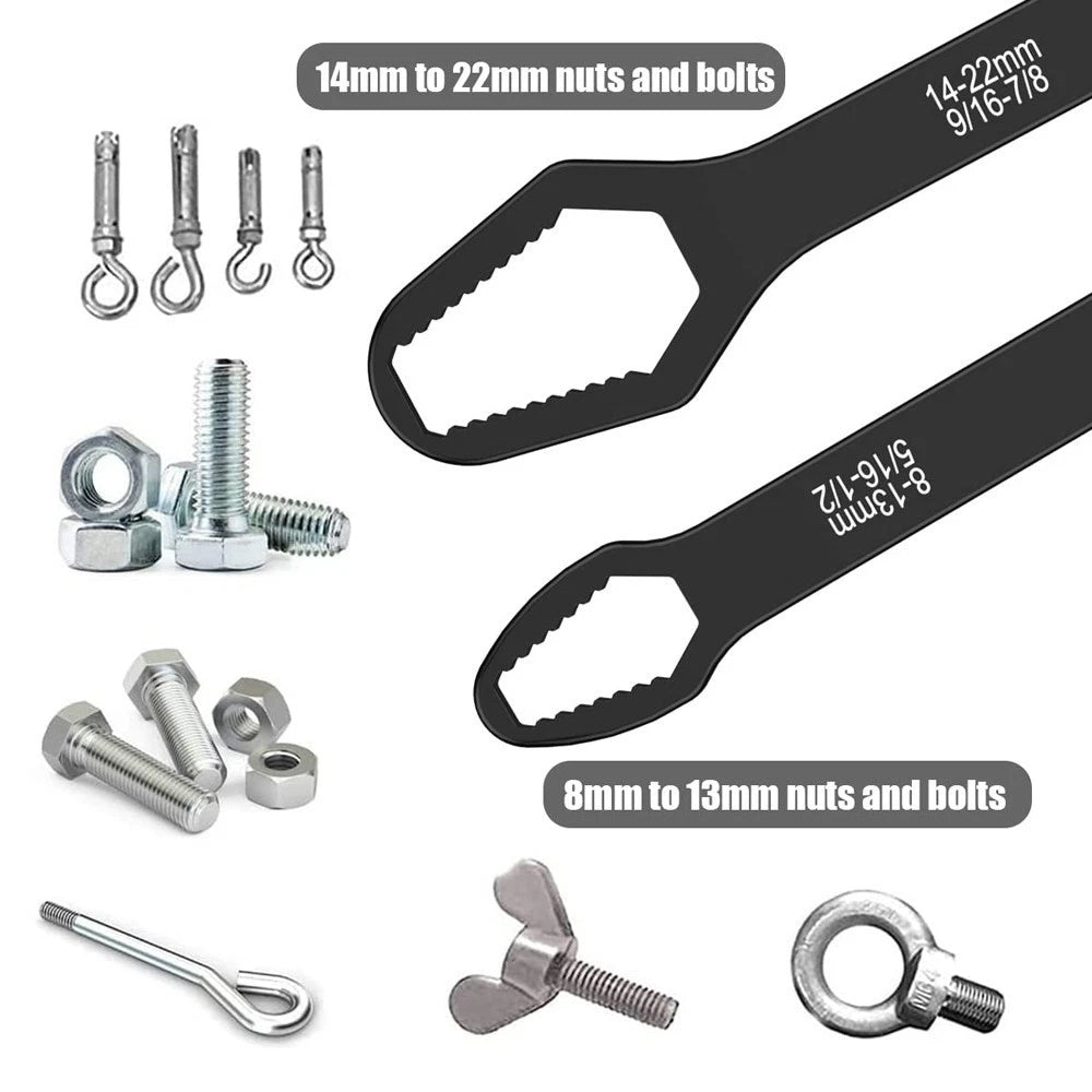 8-24mm Universal Torx Wrench Double-head Self-tightening Adjustable Wrench Tools
