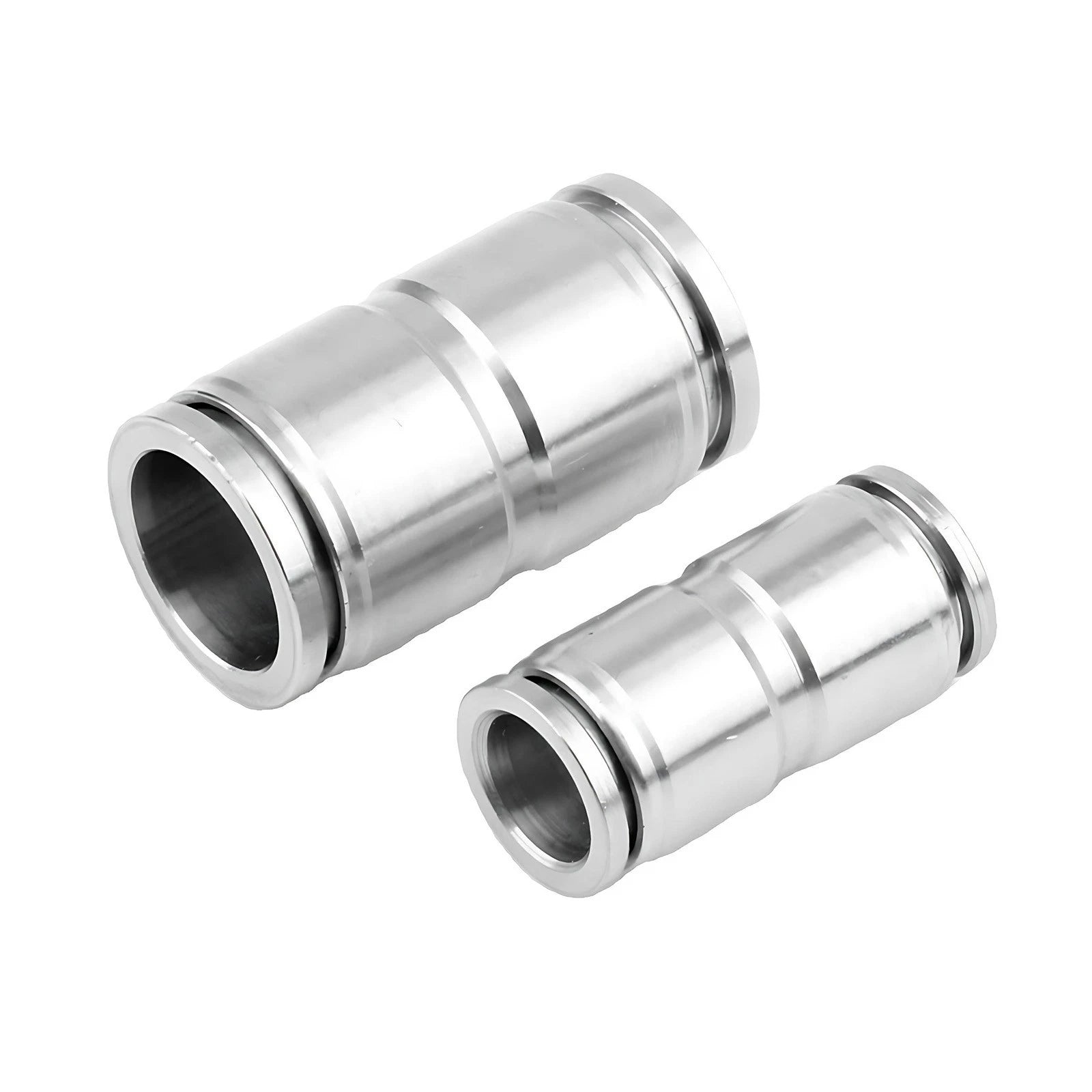 Stainless Steel Pneumatic Straight Push-to-Connect Hose Fitting | Inline Air Tube Connector