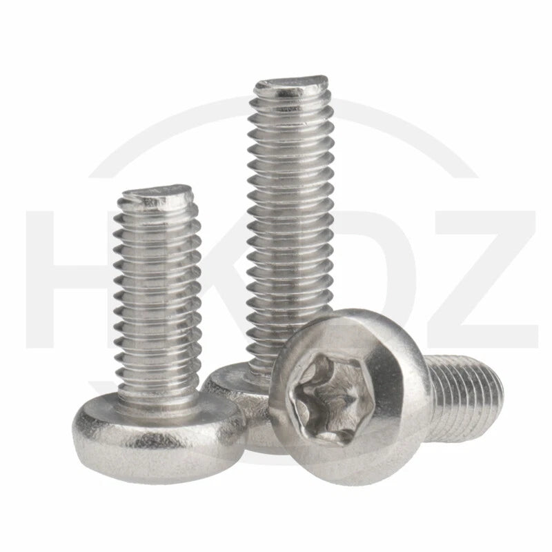 M1.6 M2 M3 M4 M5 M6 M8 M10 Torx Pan Head Machine Screws Bolts A2 Stainless Steel