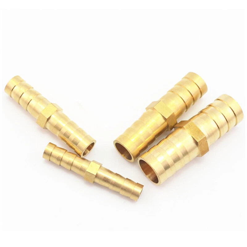Brass Hose Joiner Straight Barb Splicer Connector Air Fuel Water Pipe Fittings