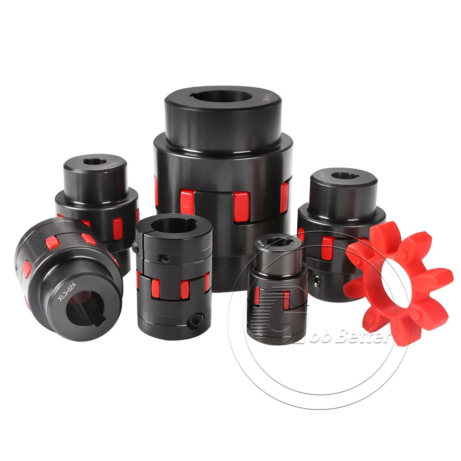 Shaft Coupling Flexible Steel Plum Spider Jaw Coupler Stepper Motor Connector