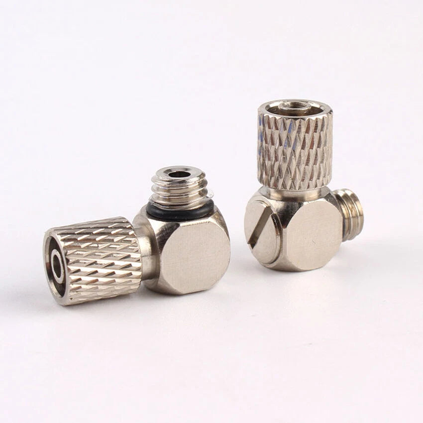 Mini Pneumatic Elbow Fittings — Push-In Hose Barb to Male Thread Connectors (3mm–6mm OD, M3–M6)