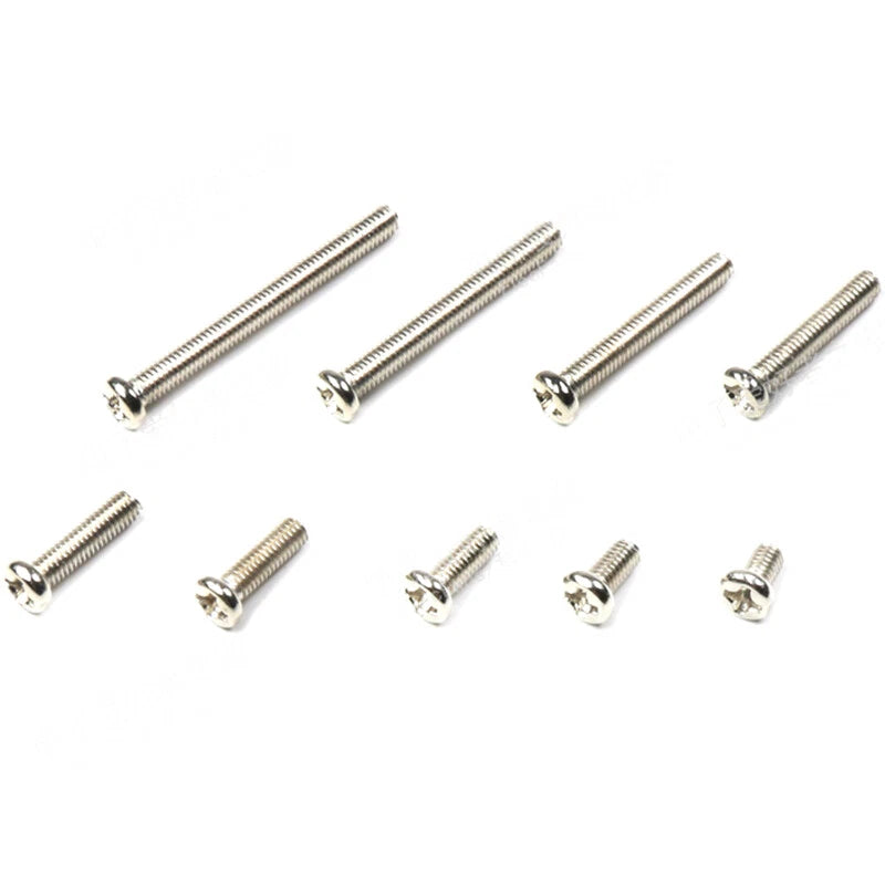 M3 Phillips Round Head Machine Screws – Small Bolts, Nickel Plated (5mm–30mm Lengths)