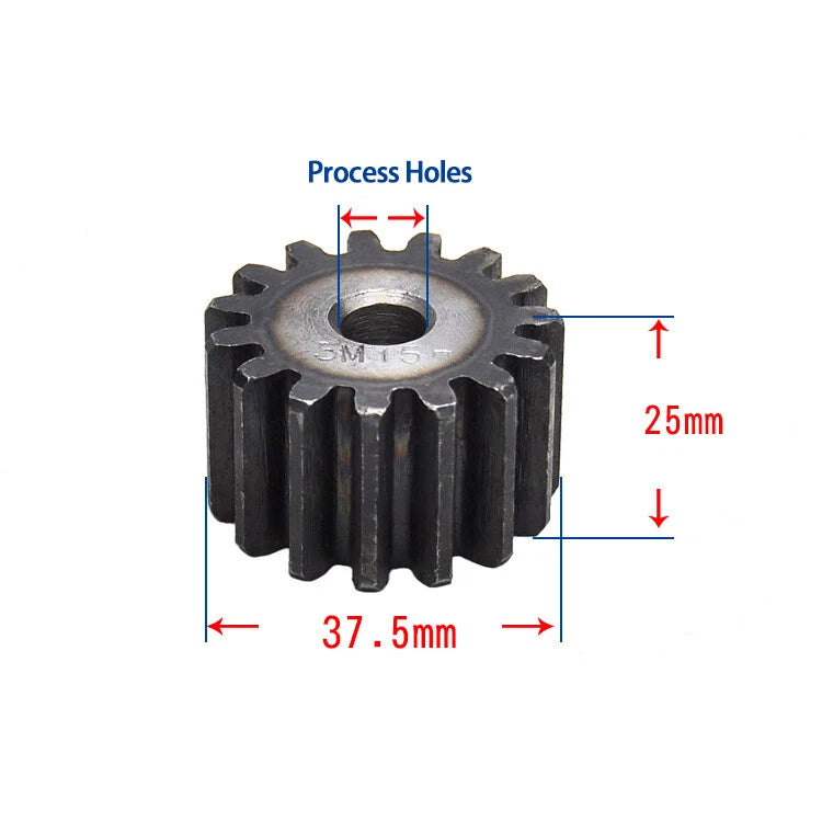 Module 2.5M, 3M, 4M 5M Spur Gear Wheels Spur Wheel With 10 To120 Teeth Flat Gear