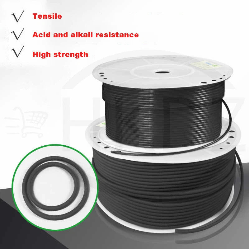 Polyurethane Round Drive Belt — PU Solid Round Belting, 2mm–12mm Diameter, Smooth & Rough