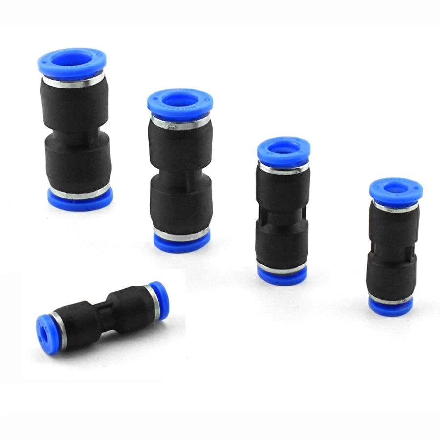 Pneumatic Push-In Tube Fittings | Air Line Quick Connectors 4–16mm OD