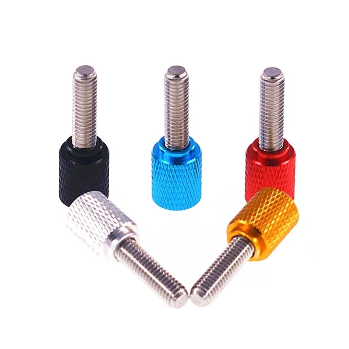 M3 Knurled Thumb Screws – Colored Anodized Aluminum, 6mm to 100mm, 10 Colors - HomeDIYer