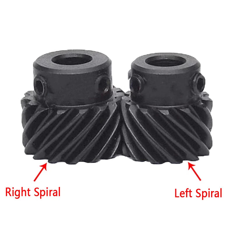 45# Steel Helical Gear 1 Mod 12-25 Teeth Blackened Pinion Transmission Gears