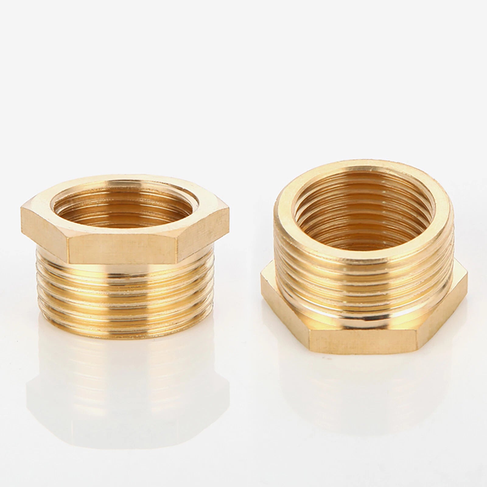 BSP Brass Reducing Hexagon Bush — Male to Female Thread Fittings (1/4" to 1")
