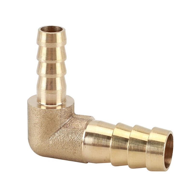 Brass Elbow Hose Tail Reducer Fitting — Air Water Gas Fuel Tubing Connector