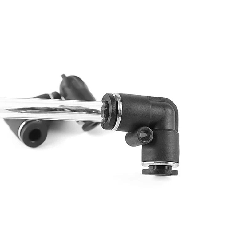 3 4 6mm Pneumatic Push Fit Straight Elbow T-Piece Connector Air Water Lines Hose