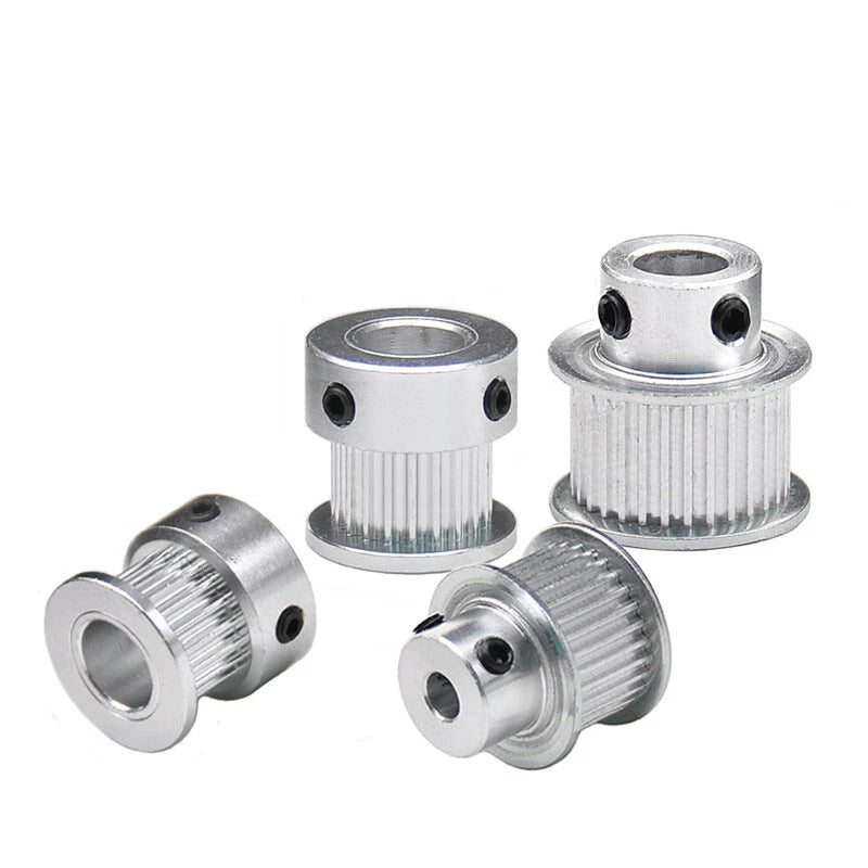2GT Drive Pulley With Step 16 Tooth - 100 Tooth Bore 4mm - 25mm for 10mm Belt