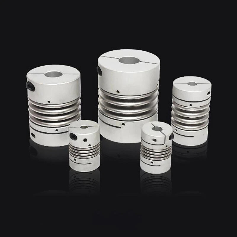 Flexible Shaft Coupling Connector Coupler CNC Aluminum Alloy Bellows 3mm-45mm