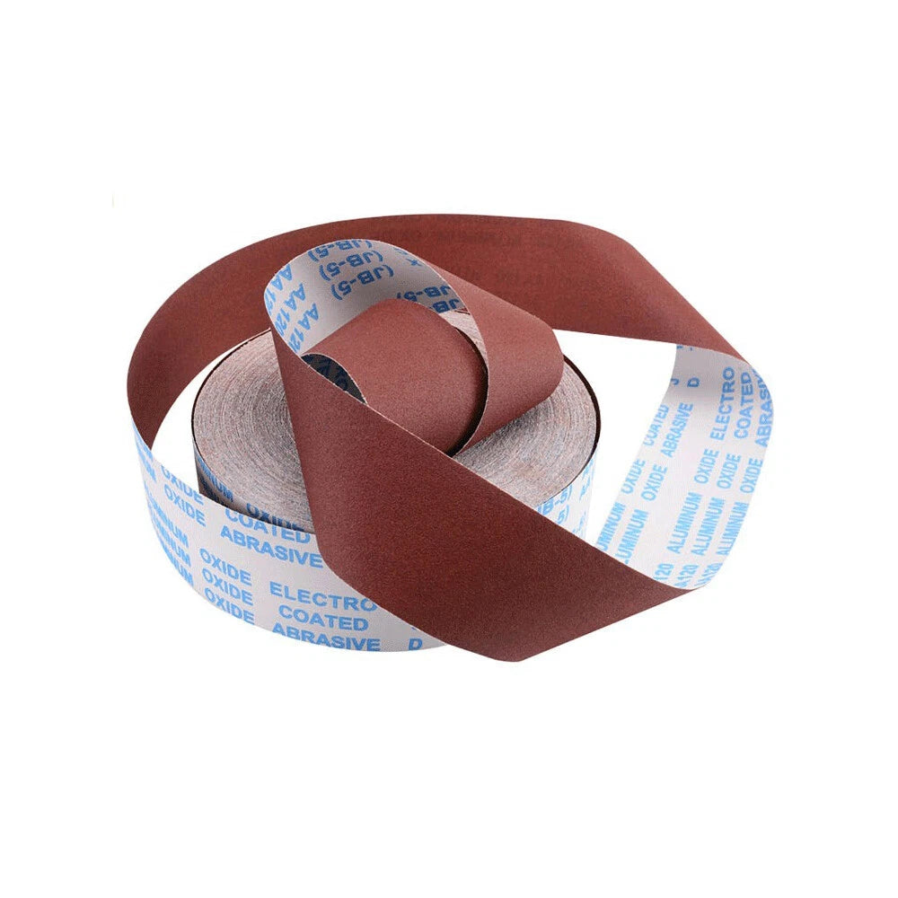 4‑Inch 100mm Aluminum Oxide Emery Cloth Roll — P60 to P1000 Grit Wet & Dry Sandpaper 1m 3m 5m Lengths