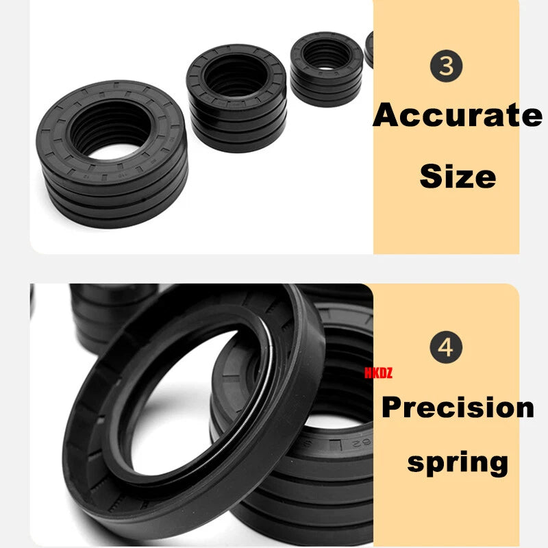 NBR Nitrile Rubber TC Oil Seal Rotary Shaft Seals Metric ID 53~160mm OD 75~195mm