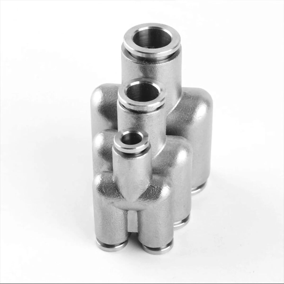 Pneumatic Push-In Fittings — Stainless Steel Hose Connectors (Straight, T, Y, L, Bulkhead & More)