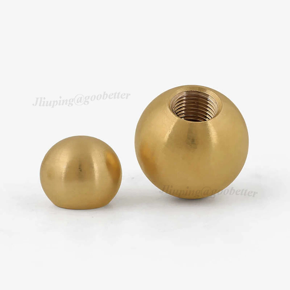 Brass Ball Cap Nuts – Lamp Finial Screw Caps, Female Thread M3 to M12, Ball Diameter 6–25mm