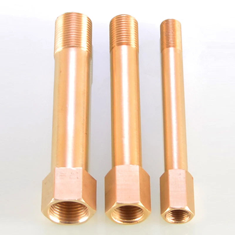 Brass BSP Extension Pipe Nipple Adaptor — Male to Female 1/8" 1/4" 3/8", 50–150mm