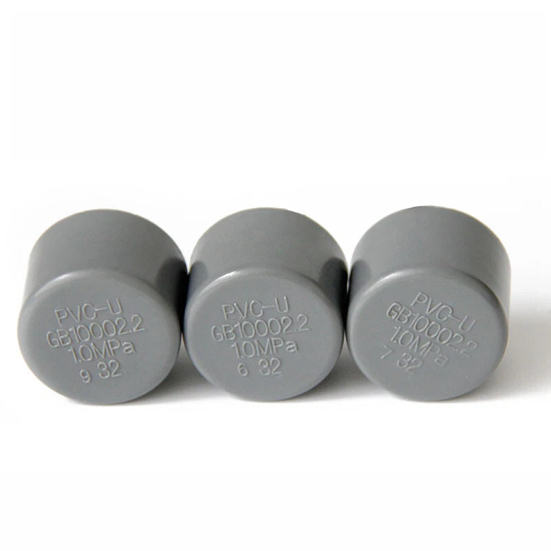 PVC Cap End Caps Plug Blanking ø20mm~200mm Grey Adhesive Drain Pipe Fittings