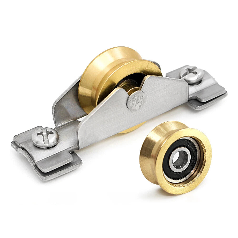 65Type Stainless Steel Sash Pulley Sliding Door Roller Runner Wheel Track Pulley