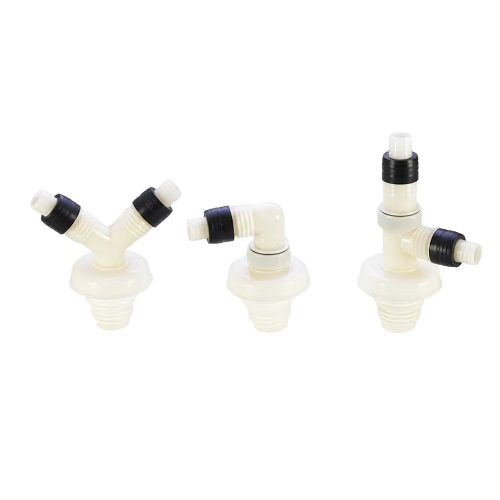 Washing Machine Drain Hose Connector — Tee, Elbow, Straight & Triple Fittings for Sink & Basin