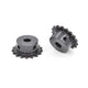 45# Steel 9 - 40 Tooth 04C Chain Drive Sprocket-Roller Chain-Chain Connector