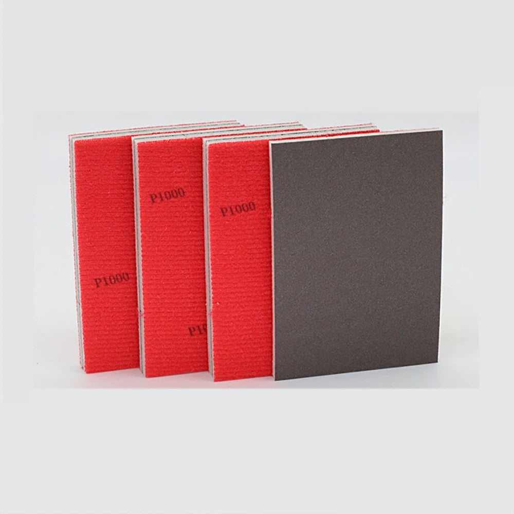 Square Sponge Sandpaper Sheets — P180 to P2500 Grit Wet & Dry Flexible Foam Abrasive 100x75x5mm