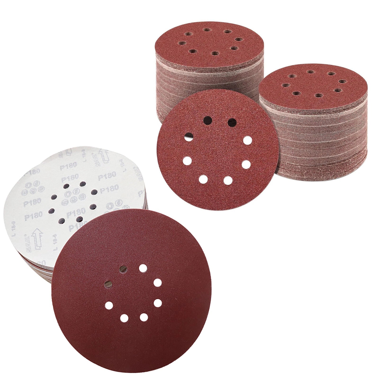 5"/9" Sanding Discs 40-2000 Grit Hook Loop 8 Hole Orbital Sander Paper Sandpaper