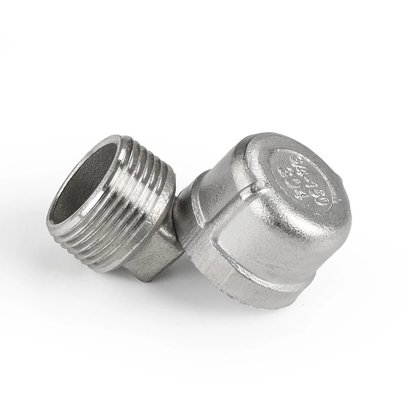 304 Stainless Steel BSP Female End Cap & Hollow Plug Pipe Fittings | 1/8" to 2"