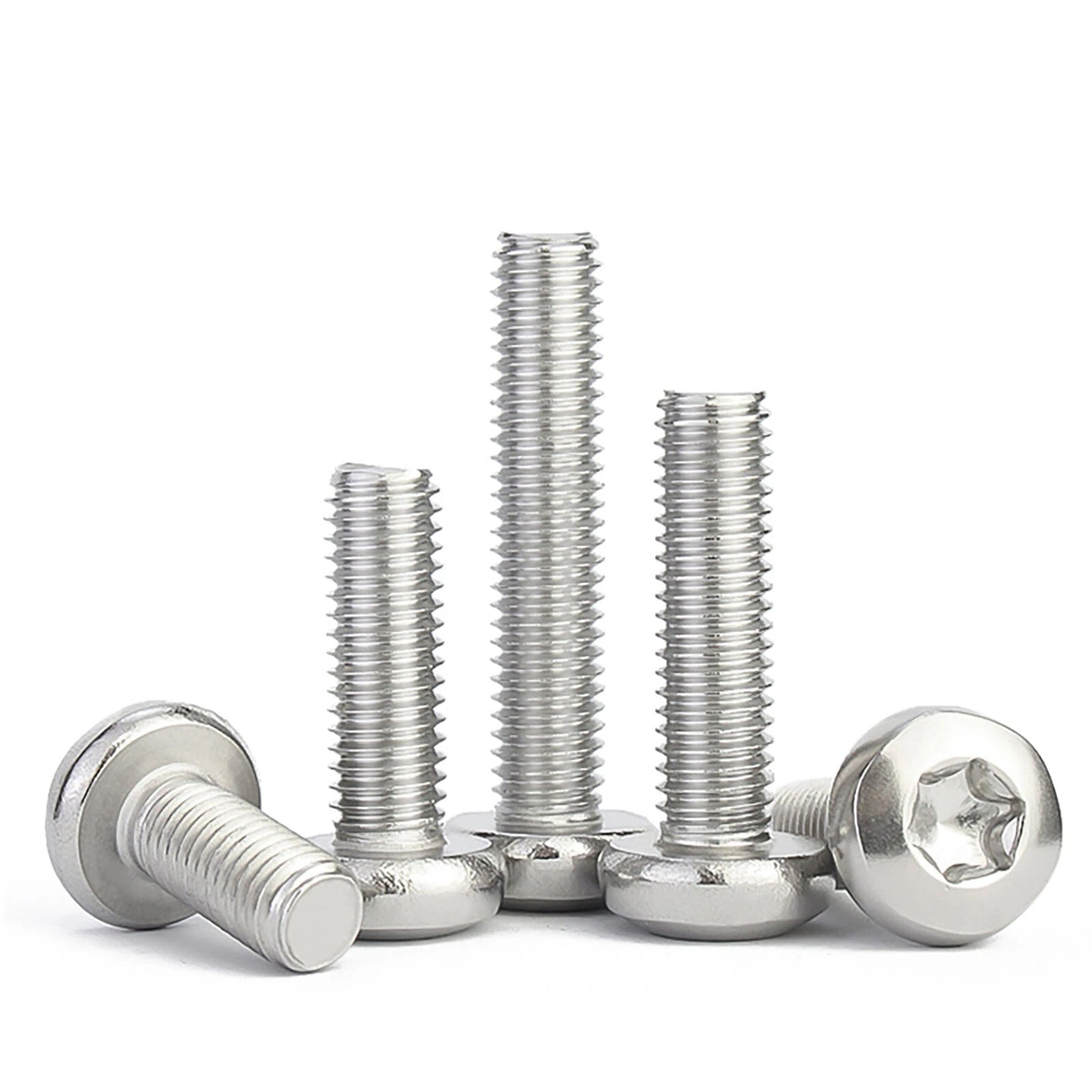 M8 A2 Stainless Steel Torx Pan Head Machine Screws Six Lobe Star Drive DIN 7985