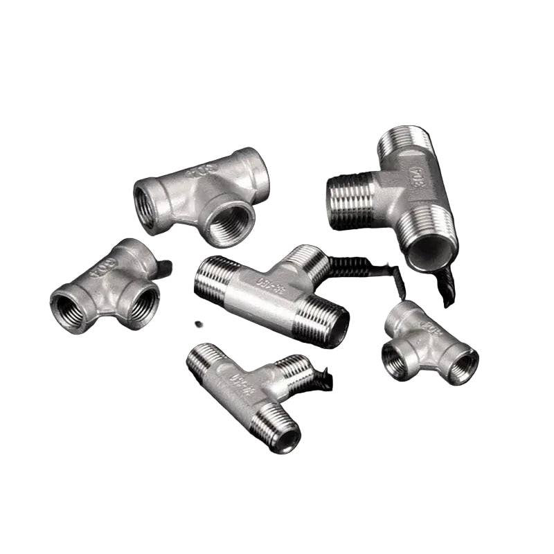 BSP 304 Stainless Steel Tee Fittings — 3-Way Male & Female Pipe Connector (1/8" to 3")
