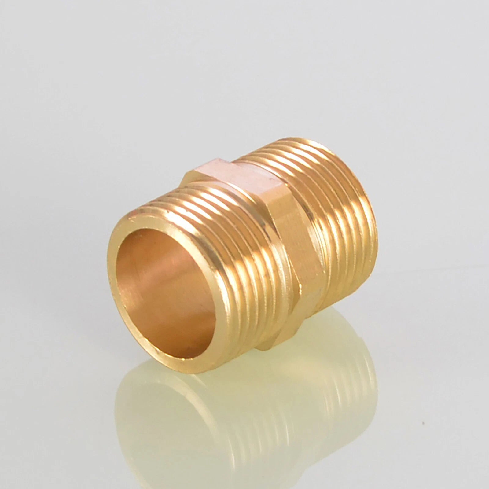 Brass Hex Nipple BSP Male to Male Pipe Fitting — Equal & Reducer