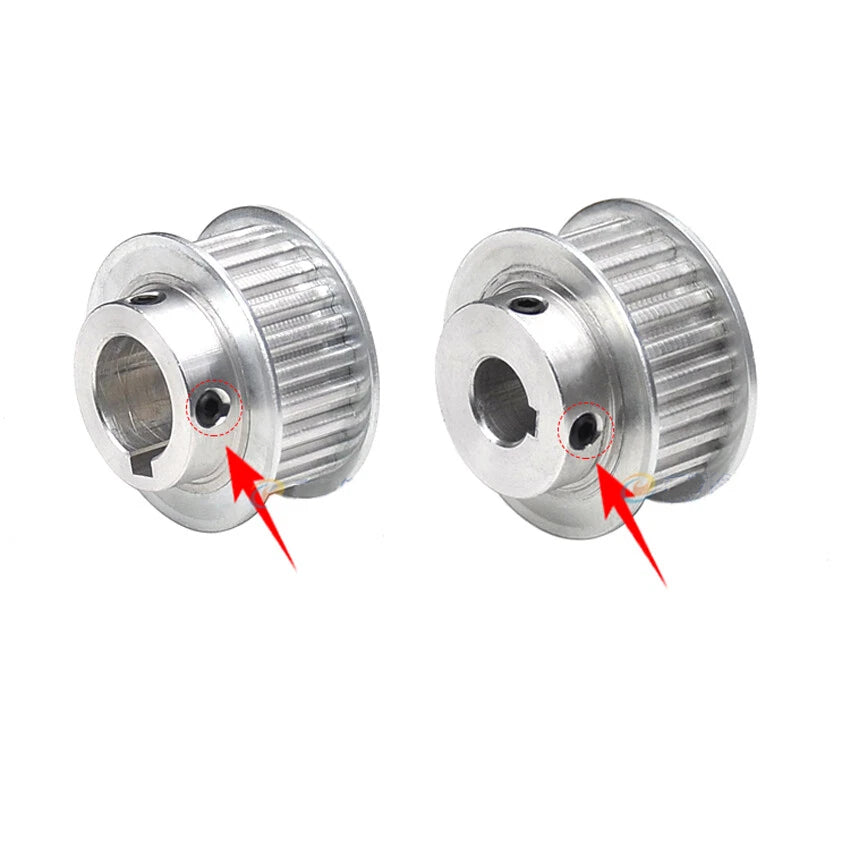 3M 20T-100T Timing Belt Pulley With Step/Keyway, Bore 8-25mm,For 10mm Width Belt