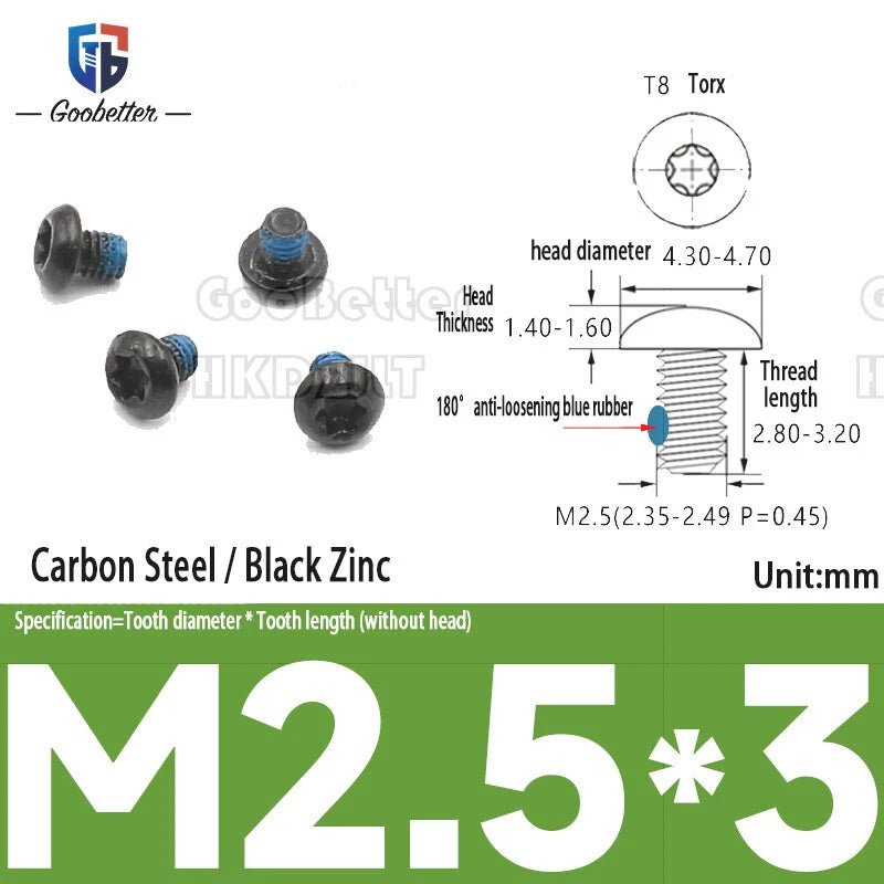 Large Flat Head Machine Screws M2–M6 Allen Torx Slotted Multi - Drive 100pcs - HomeDIYer