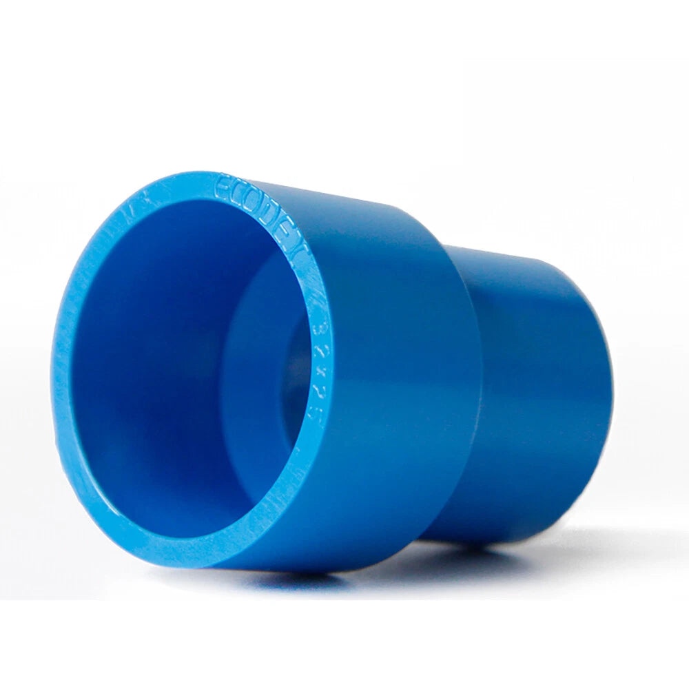 PVC Pipe Reducing Plumbing Concentric Connector 25-90mm Coupling Fittings Blue