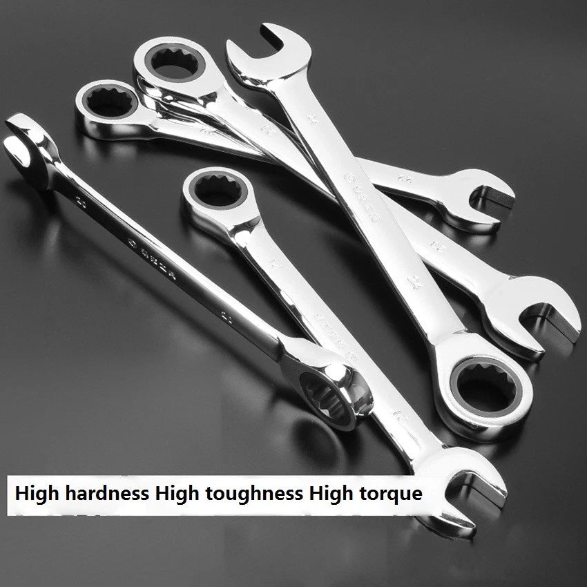 Ratchet Open End Ring Combination Spanner Wrench Set Automotive Tool 6mm-24mm