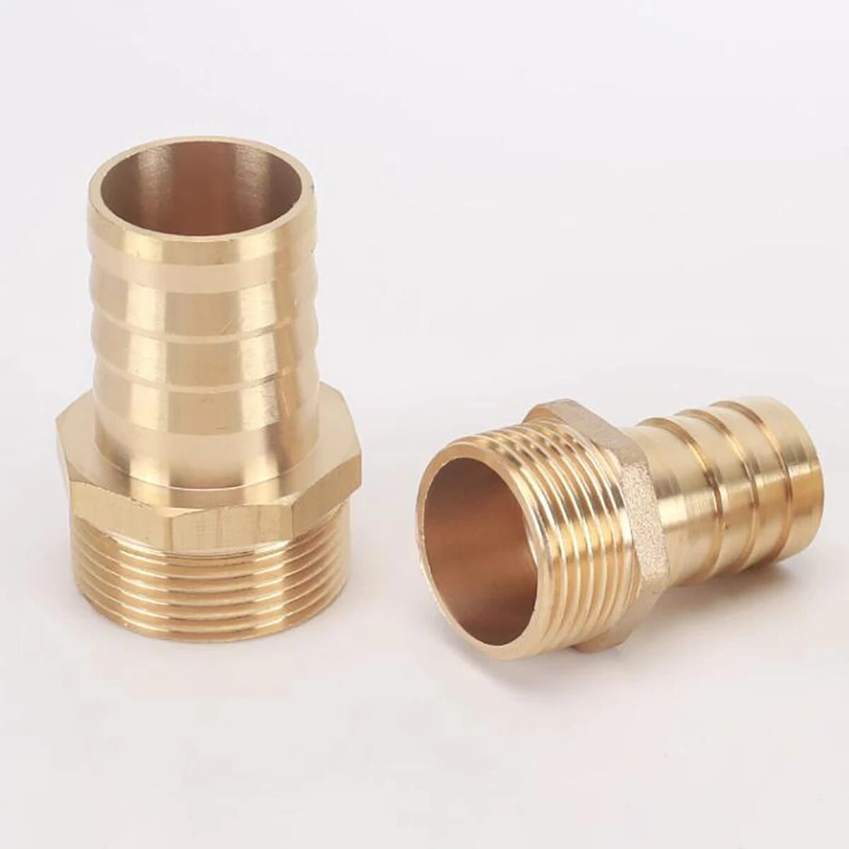 Brass Male BSP x Barbed Hosetail Connector — Air Water Fuel Gas Pipe Fitting