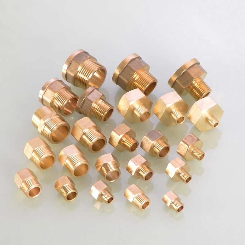 Hex Reducer Bushing Female to Male NPT Hose Fitting — 1/8" to 1" Sizes