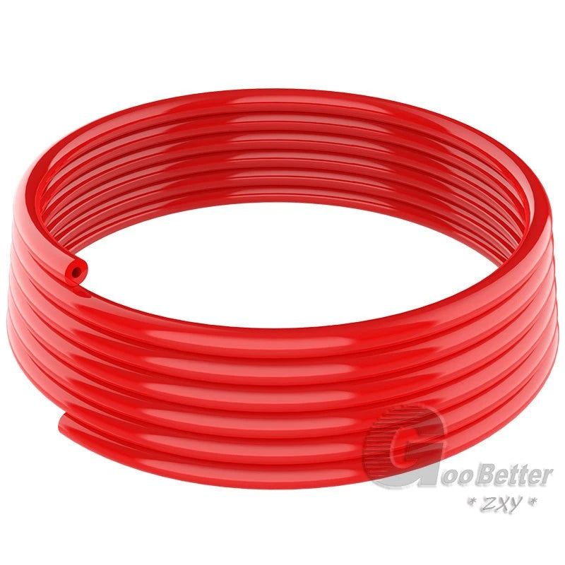 PU Round Hollow Drive Belt — Polyurethane 5mm to 15mm, Connectible, with Brass or Aluminium Buckle Options