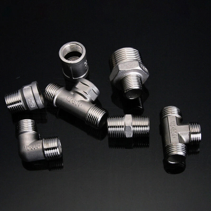 BSP Threaded Stainless Steel Pipe Fittings 304 — Elbow, Tee, Nipple, Socket & More